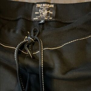 True Religion Black Jogger Pants